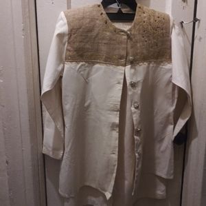 Bespoke Mixed Media Vintage Skirt Suit